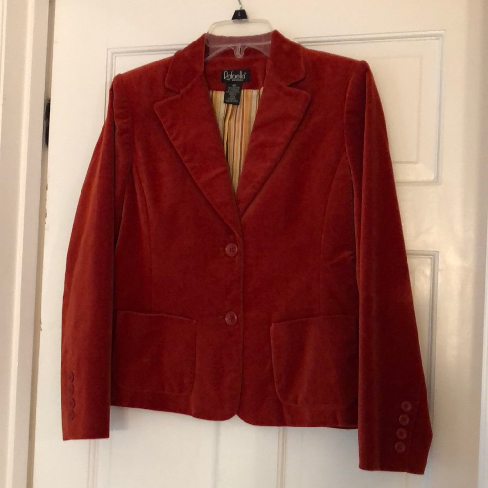 Rafaella 6P Blazer, Burnt Orange/Red